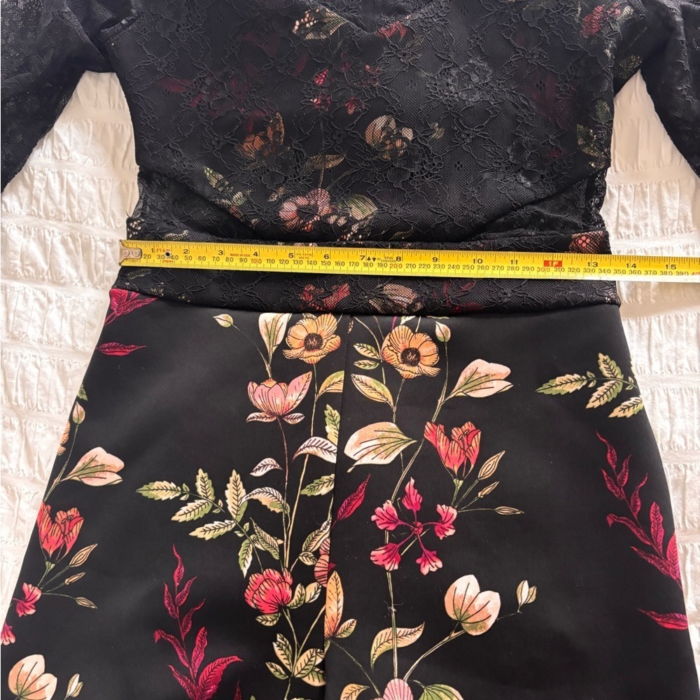 Guess Black Floral Lace Romper - Picture 7 of 10